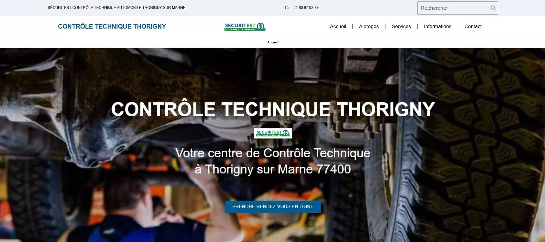 Site internet Contrôle Technique Thorigny sur Marne