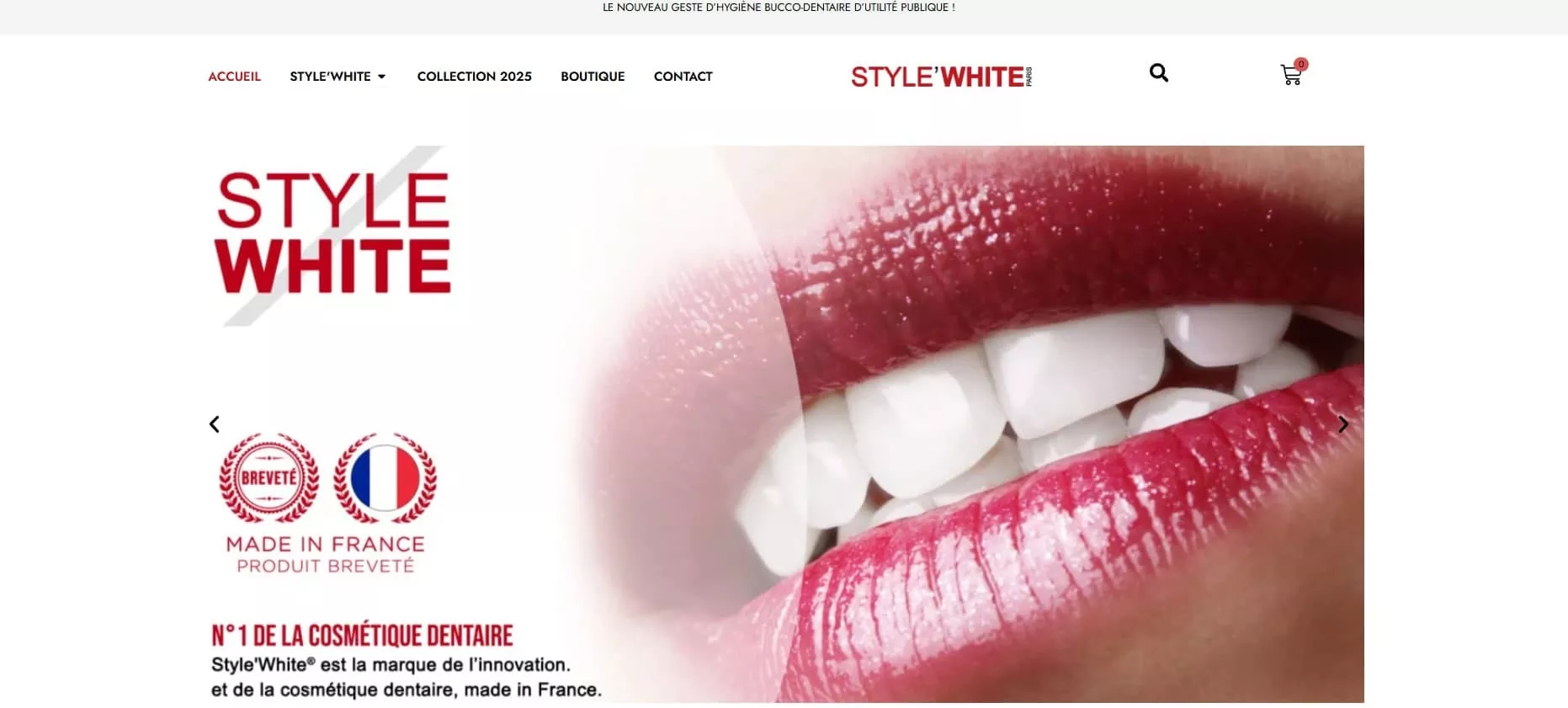 Site internet Style&rsquo;White