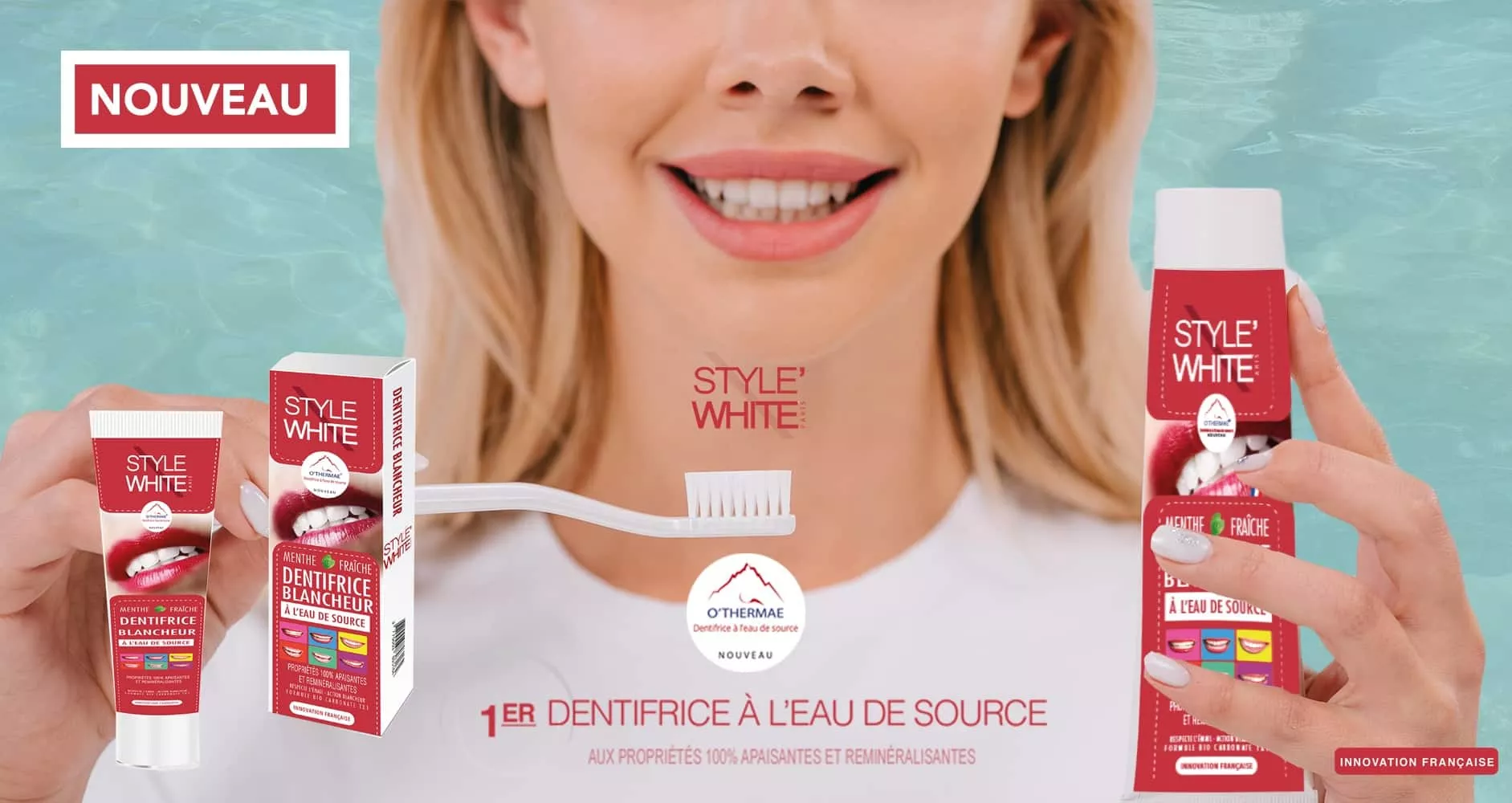 Visuel présentation dentifrice O&rsquo;Thermae