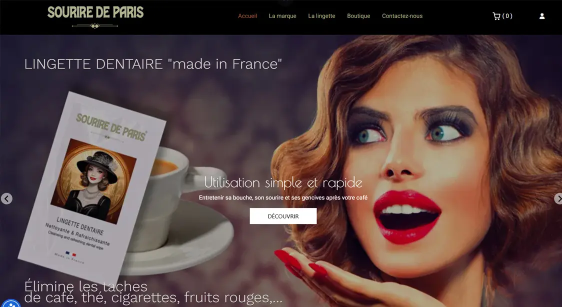 Site internet Sourire de Paris