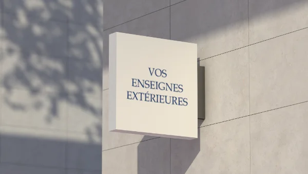 enseigne extérieure personnalisée