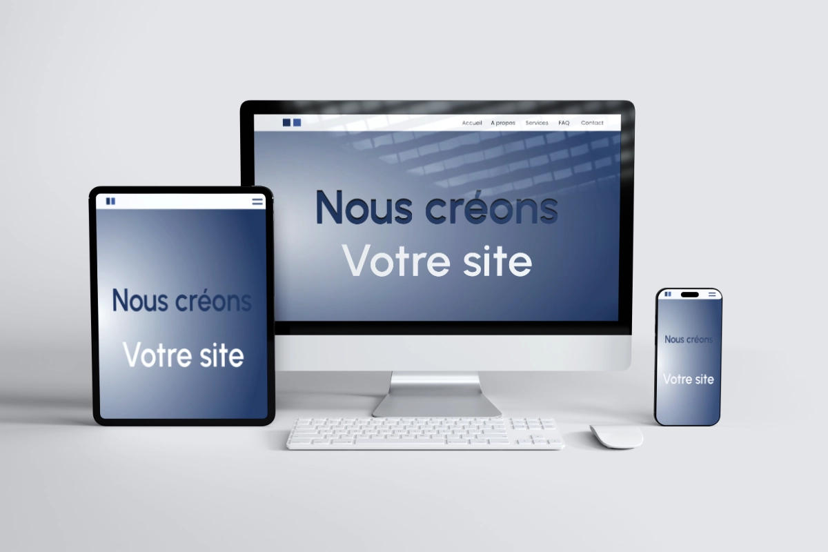 maquette site responsive